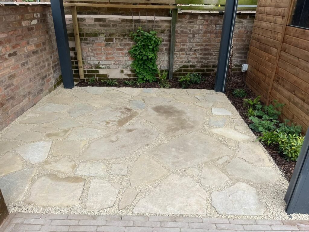 West Street Residential Landscaping Project in Stratford Upon Avon - Under the Pergola, tree park planting beds