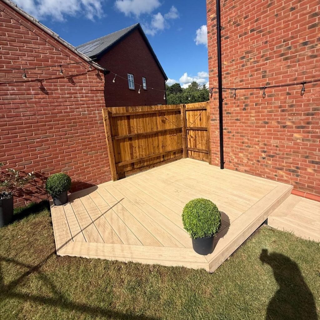 Millboard Deck landscaping job in Stratford Upon Avon 1 sq