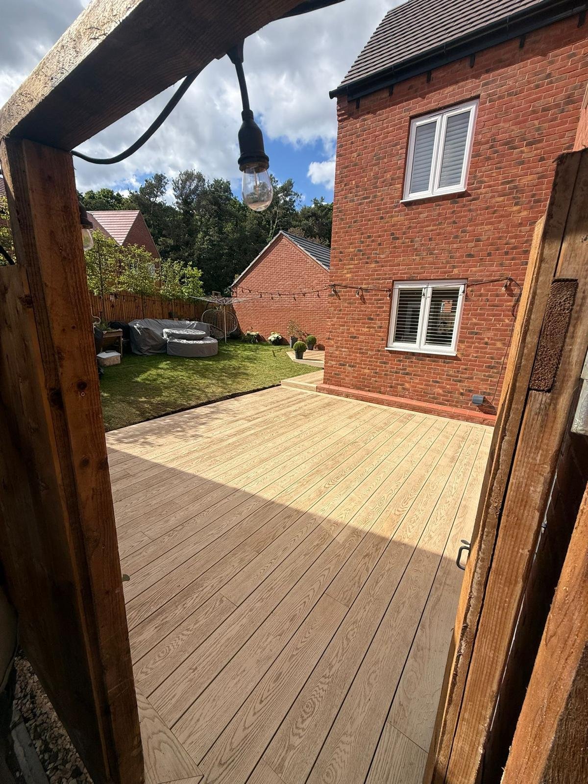 Millboard Deck landscaping job in Stratford Upon Avon 3
